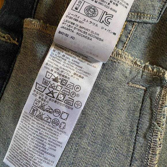 LEVI STRAUSS Womens Cropped Jeans Denim Jacket Blue Mid Wash Small Petite - Picture 7 of 12